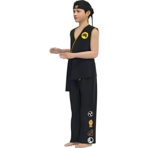 Kids Val Armorr Karate Cosplay Costume Karate Children uniform Jackets Cosplay 3D Printing Hoodies Sweatshirts Top+Pant