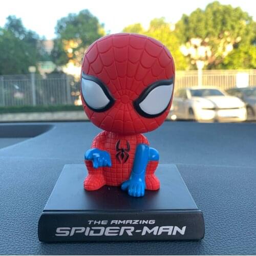 Moving head doll car decoration car interior center console creative doll hand-made decoration car accessories