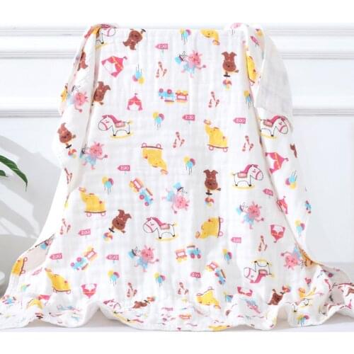 Lightweight And Portable Durable Comfortable Thin Cotton Baby Swaddling Towel Fine Workmanship Good Appearance