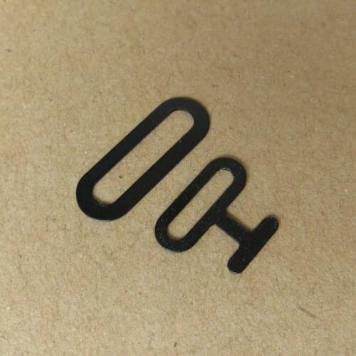 Bow Tie Hardware Necktie T Hook Clips 13mm Cravat T Clips 20/50 Sets Black