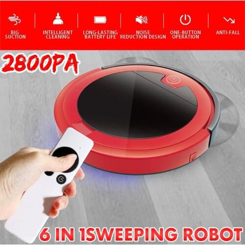 Multi-function Remote Control Robot Vacuum Cleaner Cleaning Machine USB Rechargeable Vacuum Cleaners Dry & Wet Mopping Sweeper