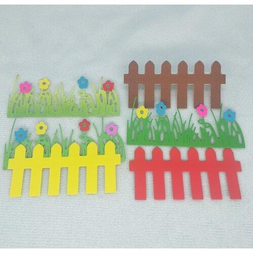 Railings, fences, flowers, small flowers, small grass metal cutting molds, scrapbooks, paper gift cards, DIY decorative art