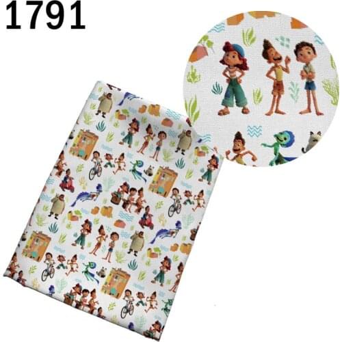Half yard 45*140cm cartoon princess Tissue Kids Home Textile polyester cotton fabric mask 1792
