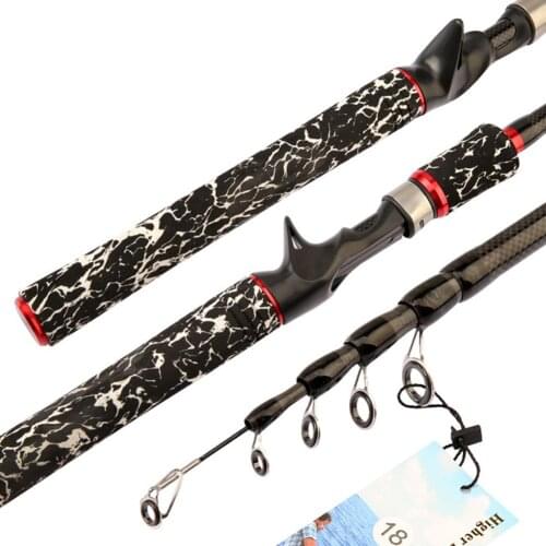 Carbon fiber 1.8/2.1/2.4/2.7m Portable Telescopic Ultralight Casting Spinning Fishing Rod