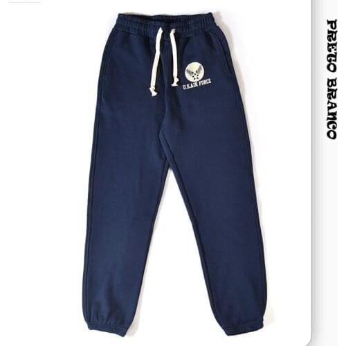 Preto branco Men's Fleece Pants