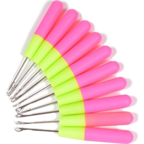 QY High Quality Handmade Wig Knitting Plastic Handle Hair Extension Multifunction Crochet Tool