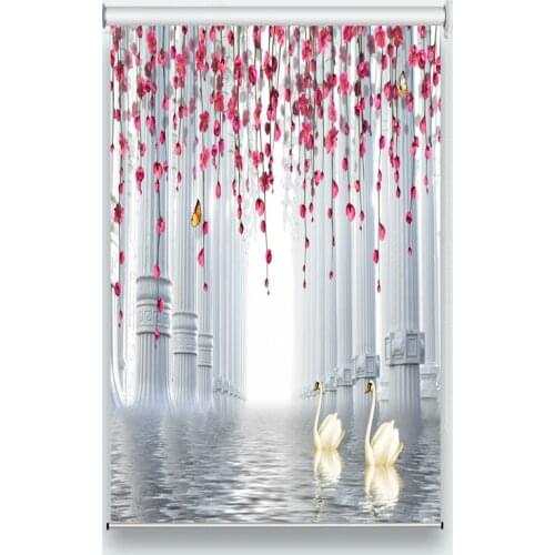 Roller Blinds Customize Swan Roman Column Living Room Bedroom Blinds Roller Blinds For Windows