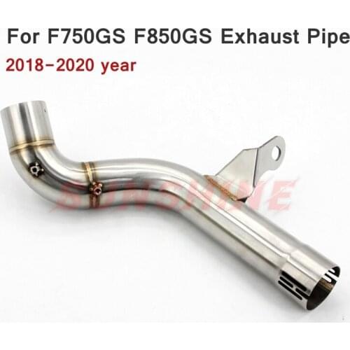 Slip on Exhaust Motorcycle Full Systems Motorcross Mid Pipe Modified Stainless Steel Pitbike Link Moto For BMW F750GS F800GS