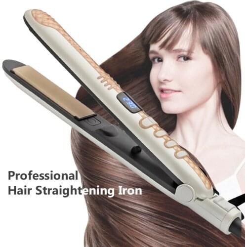 2 In 1 Professional Hair Straightener Curler Iron Ceramic Styling Tools Flat Irons Thermostatic Hair Curling Iron Styler