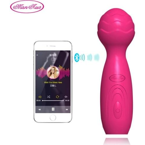 Man Nuo APP Remote Control vibrator sex toys for woman Wireless Magic Wand G-Spot AV Massager Female Clitoris Stimulator R4