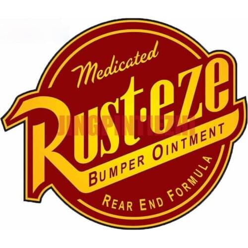 High Quality Car Stickers and Decals for RUST-EZE Windows JDM Wall Vinyl Waterproof Creative Car Assessoires 13cm X 11.3cm