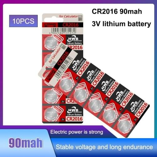 10pc original for maxell cr2016 cr 2016 BR2016 DL2016 LM2016 KCR2016 ECR2016 3v button battery cell battery for watches and toys