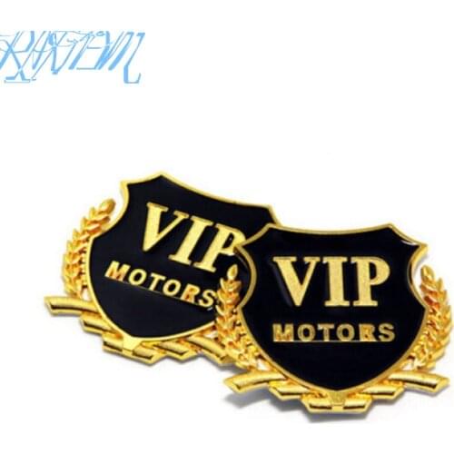 2pcs 3D Metal Car-Styling VIP Emblem Stickers For Dacia duster logan sandero stepway lodgy mcv 2 dokker