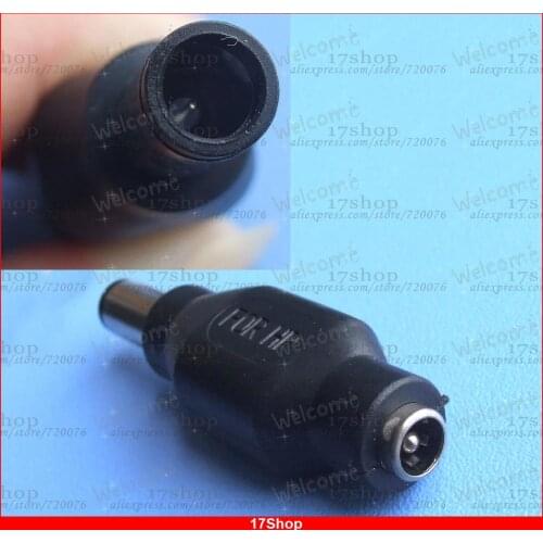 2PCS 7.4 x 5.0mm DC Male to 5.5 x 2.1mm DC Female Power Plug Tip for HP Adapter