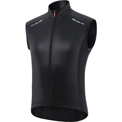 Santic 2021 Windproof Cycling Vest For Men Light AND Quick Drying Sleeveless Bike Bicycle Cycling Jersey Running Sports Vest
