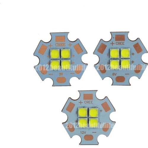 3V 6V 12V CREE XPL XP-L 4Chips 40W High Power Led with 20mm Copper PCB