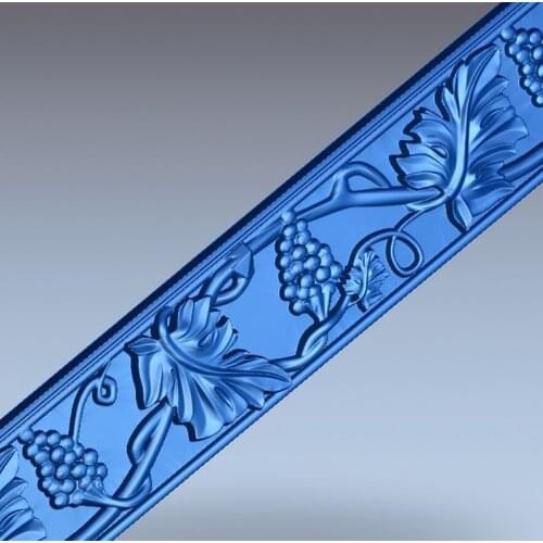 3d model relief for cnc in STL file format Meandr_24