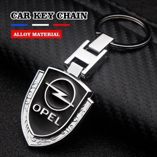 Car Chain Key Anti-Lost Pendant Metal Alloy Rings Vehicle Accessories For Opel Opc Astra Insignia Mokka Vectra Corsa Meriv