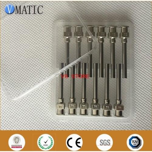 Free Shipping 12Pcs 1 Inch Tip Length 11G Metal Stainless Steel Tips Dispensing Needle