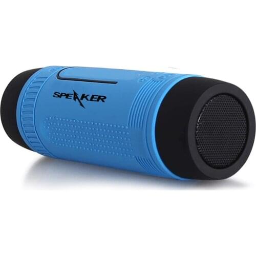 Bluetooth Wireless Bicycle Speaker with Power Bank Flashlight,Portable Waterproof Outdoor Radio Bike Speaker with Aux Micro SD