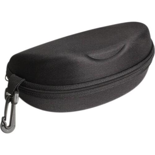 Black Zipper Eye Glasses Sunglasses Hard Case Box Eyewear Accessories