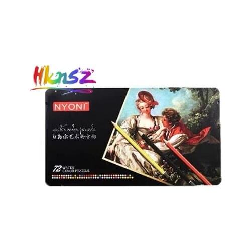 NYONI 12/24/36/48/72/100 color water-soluble colored pencils watercolor pencils Colored Pencils Art Sketch Colour Pencil