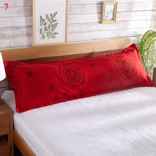 Long Pillow Case 48x150cm/120cm pillow case Flower printed Polyester elegent Cushion Cover Bedding Accessory Pillows Cover