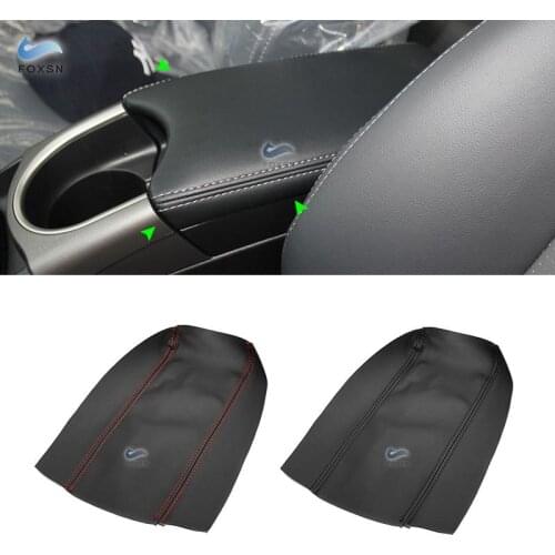 For Toyota Prius 2010 2011 2012 2013 2014 2015 Car Microfiber Leather Interior Center Control Lid Armrest Box Cover Sticker Trim