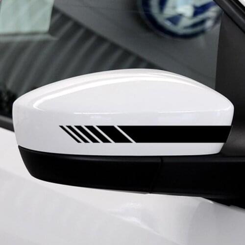 2pcs rearview mirror sticker car shape for Geely Vision SC7 MK CK Cross Gleagle SC7 Englon SC3 SC5 SC6 SC7 Panda