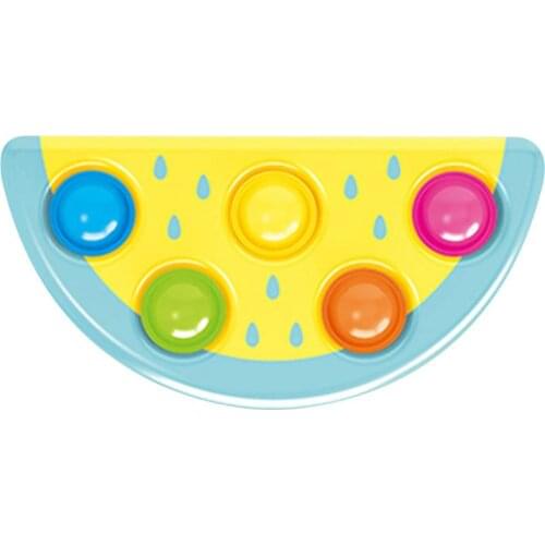 Push bubble fingertip toy watermelon-shaped silicone childrens decompression toy desktop fun squeeze board game