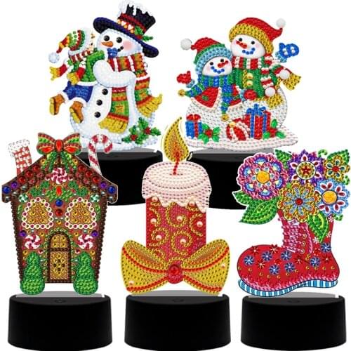 New Design Diy Animal Led Light Pad Diamond Mosaic Cross Stitch Round Shiny Diamond Birthday Gift For Home Decoratiom DP04