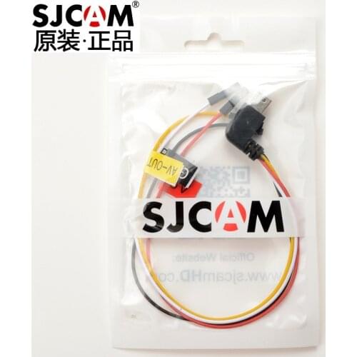 Original AV Cable for SJCAM SJ7 Star J6 Legend SJ360 Series Sport Action Camera Accessories SJ7 SJ6 SJ360 FPV Video Output Cable