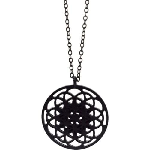 Elfin Seed Of Life Necklace Geometric Pendant Sacred Geometry Flower of life necklaces & pendants Graducation Jewellery