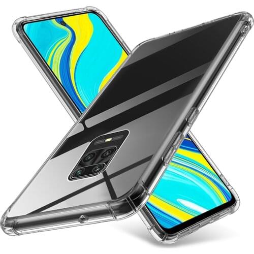 Clear Silicone Phone Case For Xiaomi Redmi Note 9 Note 9s Note 9 Pro Max Note 9ProTPU Back Cover Ultra Thin Transparent Housing