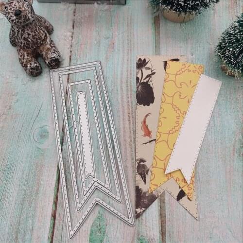 Border label Metal Cutting Dies New for Scrapbooking DIY Album Embossing Folder Paper Card Maker Template Stencils