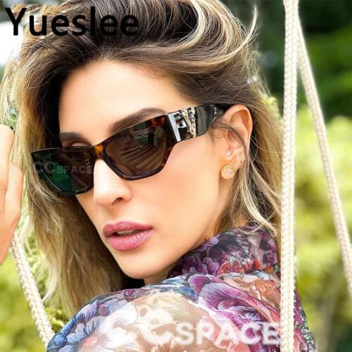 46538 Womens Sunglasses Personality Pop Luxury Sunglasses Men Women Fashion Shades Uv400 Vintage Glasses Sunglasses Women