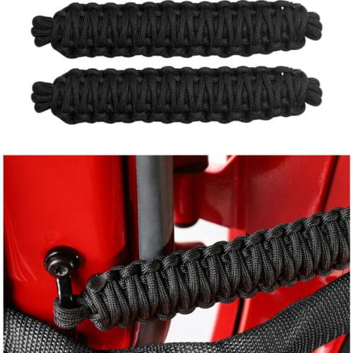 Heavy Duty Door Limiting Straps Belt Replacement For Jeep Wrangler JK YJ TJ Black 2pcs New