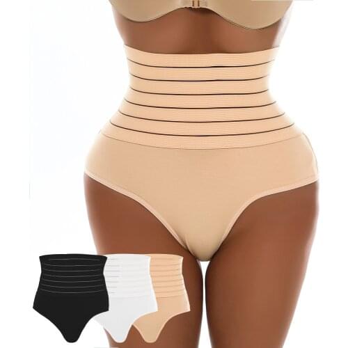 Women High Waist Shaping Panties Breathable Body Shaper Seamless Shapewear Postpartum Panties Waist Trainer Tummy Control