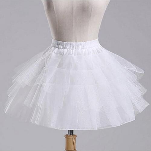 High Quality Three Layer A-Line Flower Girl Dress Petticoat Child Crinolines Underskirt For Wedding Dress Jupon Cerceau Mariage