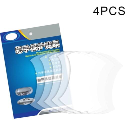5pcs Car Door Handle Transparent Protective Film Door Handle Paint Protectors Scratch Film Guard