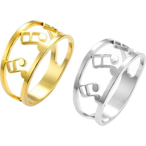 Women Stainless Steel Ring Hot Gold Rings Set for Fashion Wedding Jewelry