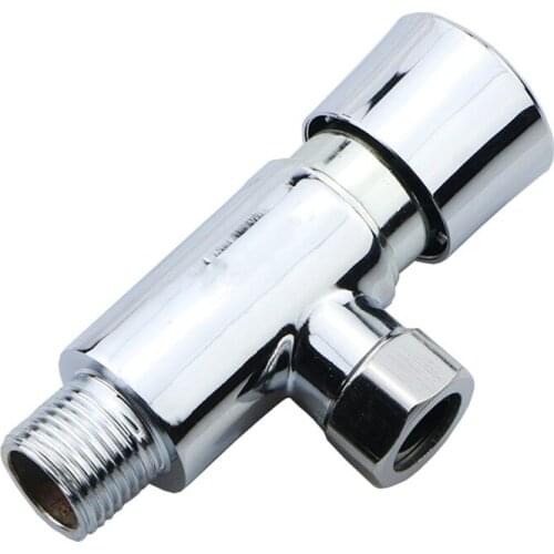 1pc Zinc Alloy Triangle Valve Water Control Valve Bathroom Urinal flushing Angle valves Delay Valve