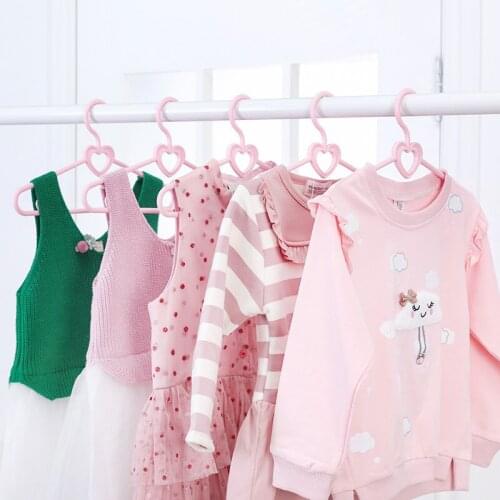 10/20PCS Children Hangers Portable Multifunction Thicken Plastic Frosted Non-slip Hanger Windbreak Hooks Design Drying Racks