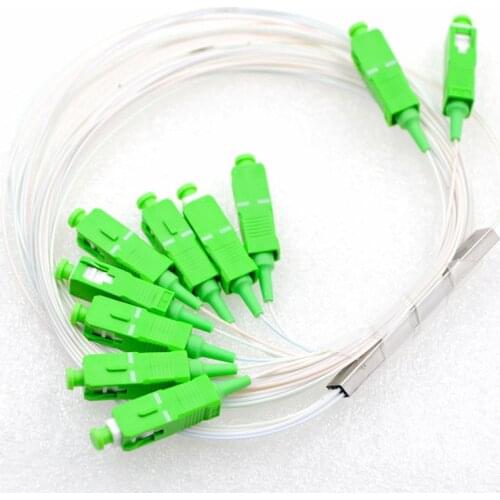 10pcs NEW 2x8 Differential Mini Blockles SC UPC/APC Optic Fiber Connector PLC Fiber Optic Splitter Wire Harnes Special Wholesale