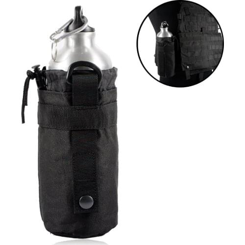 6000D Tactical Molle Water Bottle Pouch Outdoor Hiking Bag Holder Bag For 500ml Bottled Water Uility EDC Storage Bag