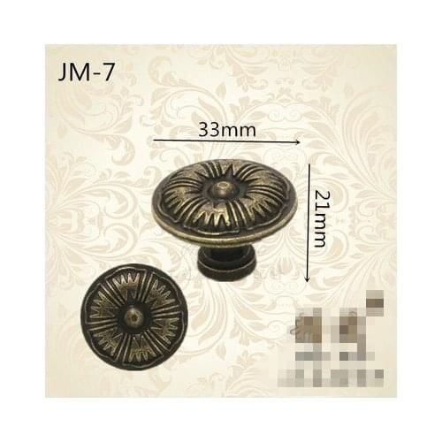 A30 European Garden single hole Qinggu bronze door wardrobe cabinets antique handles European door handle