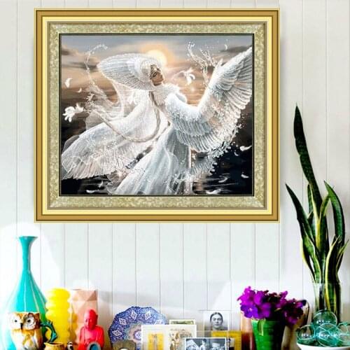Diamond Embroidery Diy Diamond Painting Cross Stitch Kits Diamond Mosaic Girl with wings Full Square Diamond Embroidery RS041