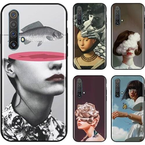 European And American Pop Art For OPPO Find X3 X2 K5 K3 R17 R15 R9S F19 F15 F11 F9 F7 F5 Neo lite Pro Black Soft Phone Case
