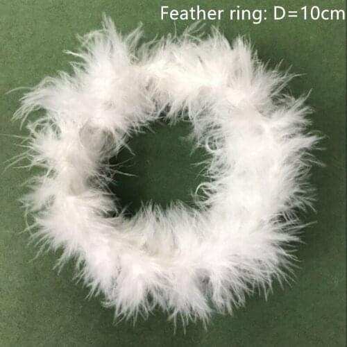 D=10cm, Handcraft feather round garland,head accessories,newborn photography props,props for baby photo