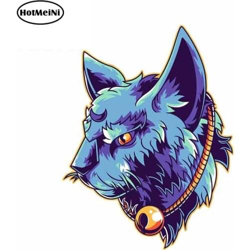 HotMeiNi 13cm x 10.1cm Funny Cat Graphicsl Laptop Bumper Car Stickers and Decals Cartoon Decal Decoration Car Wrap